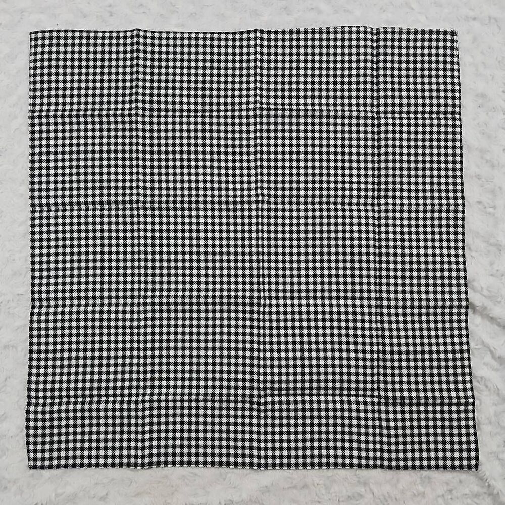 Lemlem Bandana Scarf for body or purse 22.5" Black and White Checkered Pattern